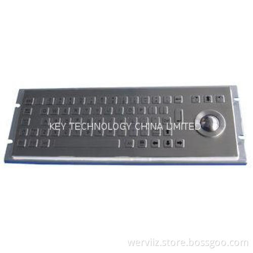 Metal Industrial Mini Keyboard With Trackball , Short Strok